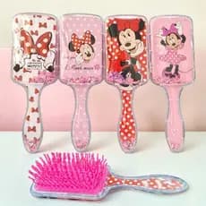 Escova de Cabelo Minnie Pente Magico Cerdas Onduladas Raquete envio de Modelos Sortidos