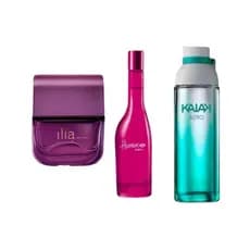 Kit 3 Perfumes Feminino Ilia Secreto + Kaiak Aero + Humor Próprio - 100ml