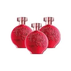 Kit 3 Perfumes Florata Red Feminino Intenso Floral - 100ml