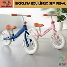 Bicicleta de equilíbrio infantil sem pedal design premium aro 12 aprendizado seguro criança 2 a 5 anos menino menina