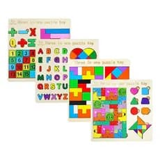 Brinquedo Educativo Infantil Montessori Formas Puzzle Madeira