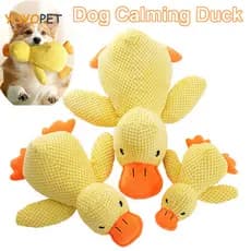 Pato Divertido para Cães – Brinquedo de Mastigação com Som e Higiene Dental