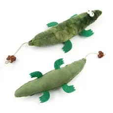 Mordedor de Pelúcia com Catnip para Gatos – Crocodilo Divertido, Moagem de Dentes e Anti-Ansiedade