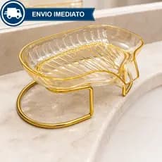 Saboneteira Acrílico Porta Sabonete Banheiro Luxo Lavabo Suporte de Sabonete em Barra Anti Respingo Com Drenagem