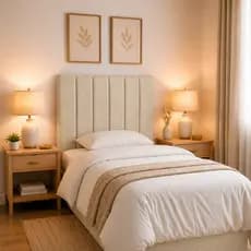 Cabeceira Dália Estofada LINHO Premium 120x90cm | Design Moderno com Frame de Fixação | Fácil Instalação