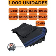 Kit 1000 Unidade Envelope de Envio Saco de Envio Cinza Embalagem 12x18 13x25 15x20 19x25 20x20 20x30 26x36 32x40 40x50