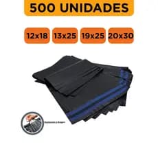 Kit 500 Unidades Envelope de Envio Saco de Envio Cinza Embalagem 12x18 13x25 19x25 20x30