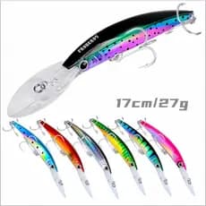 Isca Artificial Minneve para Pesca no Mar 17cm / 27g Isca Artificial de Plástico 10 Cores Opcionais