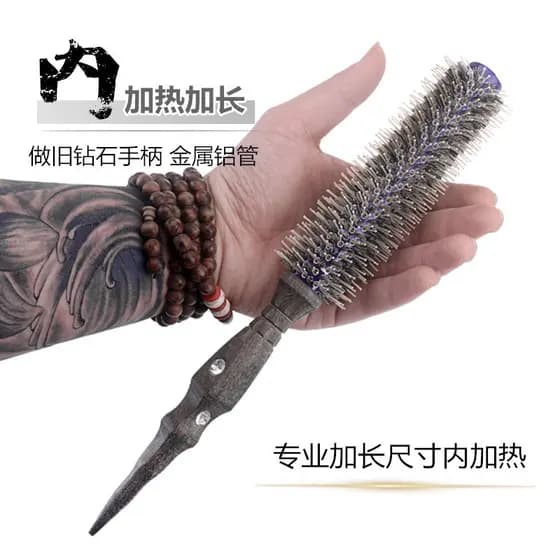 Jusentang pente de rolamento de cerdas para cabeleireiro, pente profissional de sopro Com fivela interna, estilo de made