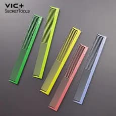 Vic + 118 profissional cabeleireiro escala pente de corte de cabelo vic senhoras médio curto corte de cabelo pente
