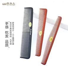 Pente de corte de cabelo de dente de ampla densidade Pente plano masculino Pente de corte de cabelo para salão de beleza