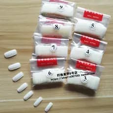 Unhas de Manicure Unhas postiças No. 3-9 Cor Natural/Branco Leitoso Unhas Completas 50/500 Unhas