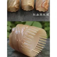 Natural chifre de iaque shampoo pente shampoo limpo couro cabeludo pente cabeça massagem pente banho shampoo pente