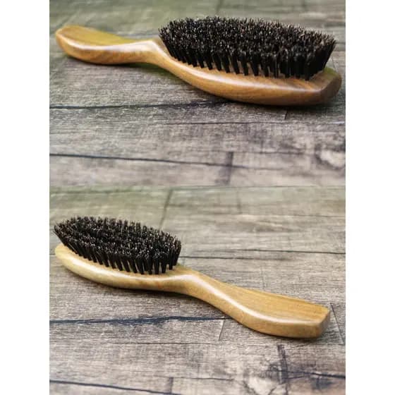 Natural verde sândalo pente escova de cerdas pente de madeira sândalo alisamento cabelo durável pente de madeira maciça