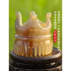 Pente de chifre branco Natural Shampoo massagem pente cilíndrico corpo inteiro dente grosso pente de dente largo fácil d