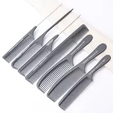 Pente de cabeleireiro profissional apontado cauda pente escolhendo pente de corte de cabelo masculino pente plano corte