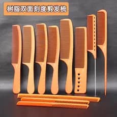 Pente de corte de cabelo estilista dedicado escala de cabeleireiro pente de cauda pontiaguda barbeiro feminino cabeça pl