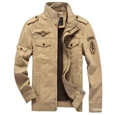 Nova Roupa Masculina 2025, Jaqueta Uniforme de Algodão para Piloto Militar Masculino