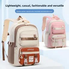 A.T.A Nova mochila infantil, grande capacidade, ultraleve, respirável, alivia o peso
