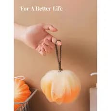 Mintrain bola de banho britânica High-End banho flor bola bonito esfregando banho espuma bola flor Super macio | Melão L