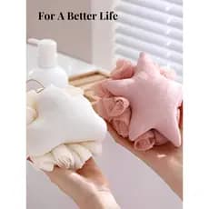 Mintrain bola de banho britânica, toalha de banho para esfregar flores, bola de banho de espuma de alta qualidade de uso