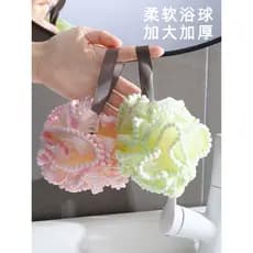 High-End tamanho grande bola de banho não solta banho flor bola bonito esfregando banho espuma uso feminino banho flor t
