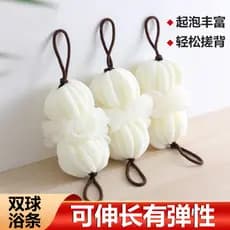Bola de banho de tamanho grande, macia, não espalhada, flor de banho, bola de banho, banho de espuma, dupla utilização,