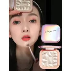 Genuíno] Paleta de contorno com destaque de gengibre piscante, um rosto, iluminador, bicho-da-seda deitado, Blush, sombr