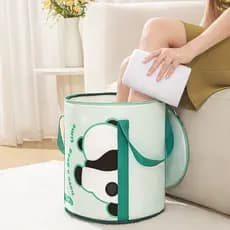 Saco de banho de pés dobrável isolamento banho de pés alta profundidade do que panturrilha doméstico portátil banho de p