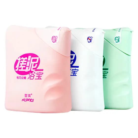 2 garrafas Xuanqi esfregando lama banho bebê corpo chuveiro Gel esfregando lama bebê limpeza profunda lavagem corporal f