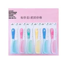 Moda pente de cabeleireiro pente de duas cores pente de cabelo liso cor combinando pente de cabelo dentes médios dentes