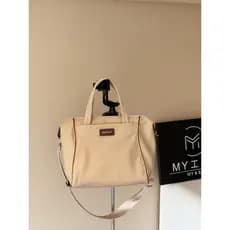 MY Bolsa de lona de Nylon com vários bolsos, portátil, de um ombro, mensageiro, bolinho, textura à prova d'água, bolsa f