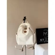 Meu novo estilo copo de água posição mochila moda simples leve senhoras mochila viagem textura mochila na moda