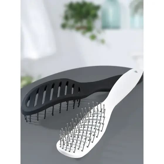 Costelas de porco pente salão de beleza estilo profissional Curling pente feminino doméstico grande volta pente masculin