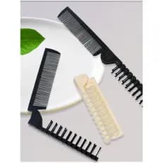 Pente dobrável para passeio, portátil, pequeno, portátil, dupla utilização, pente de massagem, antiestático, alto valor,