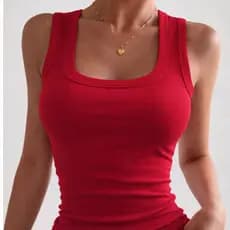 Camisetas Regatas Básica Dia Dia Femininas Ribana Versátil Premium Canelada Reforçada Blusinha