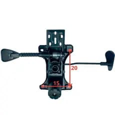 FLANGE PARA CADEIRA DE ESCRITÓRIO FURAÇÃO 20X15 (MK-4000/4007/4010/MOIRA/DIANA/ERGOPRO/CAPRICE E OUTRAS - MAKKON