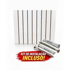 Expositor Parede Painel Canaletado 90x90 MDF Resistente Canaletas Vertical Horizontal