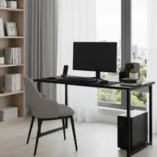 Mesa Escrivaninha Industrial 120cm Escritório Home Office Estudo Pés Aço Metalon