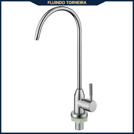 Torneira Específica para Purificador de Água - Aço Inox 304, para Cozinha e Água Potável
