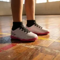 Chuteira Futsal Infantil Quadra Solado Costurado Resistente Top
