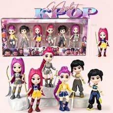 Conjunto De Figuras K-Pop Hunter Girl , 6 Colecionáveis , Presente Perfeito Para Fãs E Colecionadores , Design De