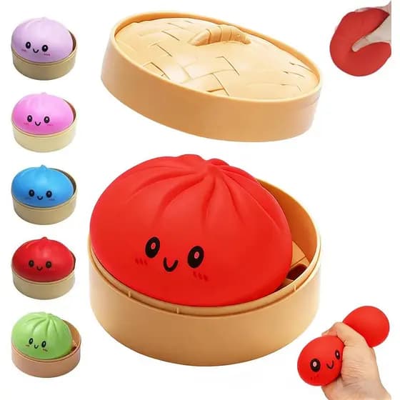 Dowmoo Bun Squishy Toy Lento Rising Soft Squeeze Relief Stress Fidget Toys Simulação Modelo De Comida Brinquedo Sensoria