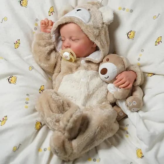 45cm Novo Silicone Sólido Bebê Reborn Menino Pele Macia Pode Tomar Banho Simulated doll