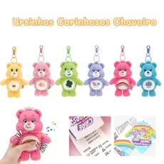 Ursinhos Carinhosos Chaveiro 15cm Pelúcia Cacau Show ( ORIGINAL ) Enfeite pendurado de pelúcia Care Bears