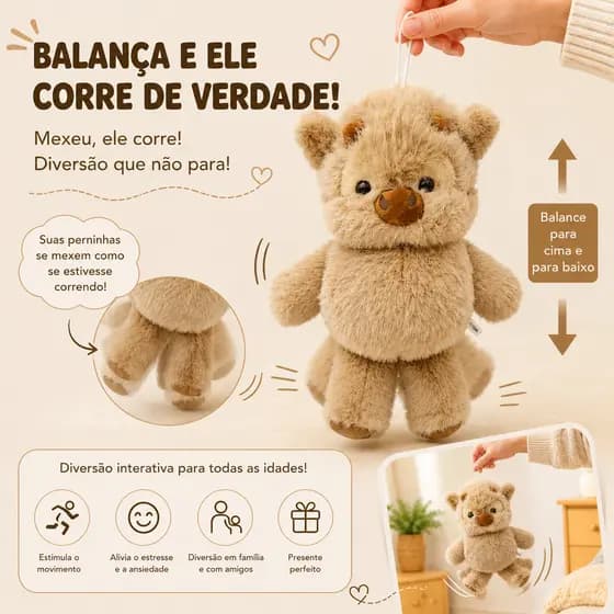 Pelúcia Boi das Terras Altas Ultra Macia Antialérgica Presente Para Crianças Dia dos Namorados 35cm