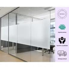 3m X 60cm Adesivo Jateado Liso Fosco Para Vidro Box Sacada Janela e Porta Elimina a Visão Sem Tirar a Luz