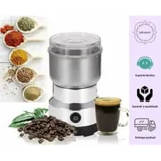 Moedor Multifuncional de Café e Especiarias 110V com Design em Aço Inoxidável 4 Lâminas