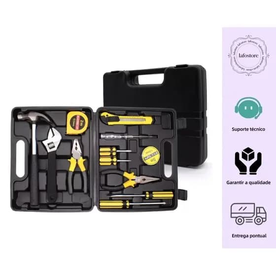 Kit Ferramentas Maleta Jogo 12 Peças Multiuso Casa bomder