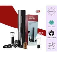 Abridor Saca Rolhas a Recarregável COM  USB  Garrafa De Vinho Automático